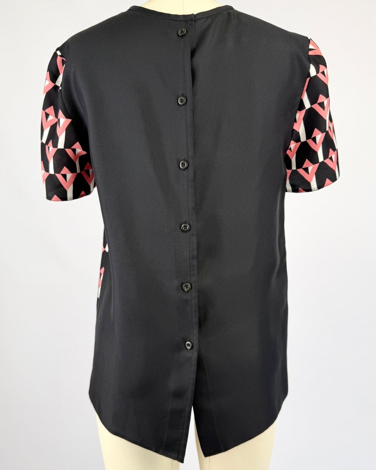 Prada Silk Geometric Printed Blouse