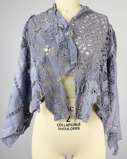 Ellen Johnson Periwinkle Crochet Top
