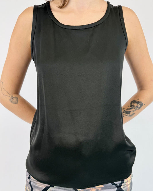 YSL Black Silk Tank