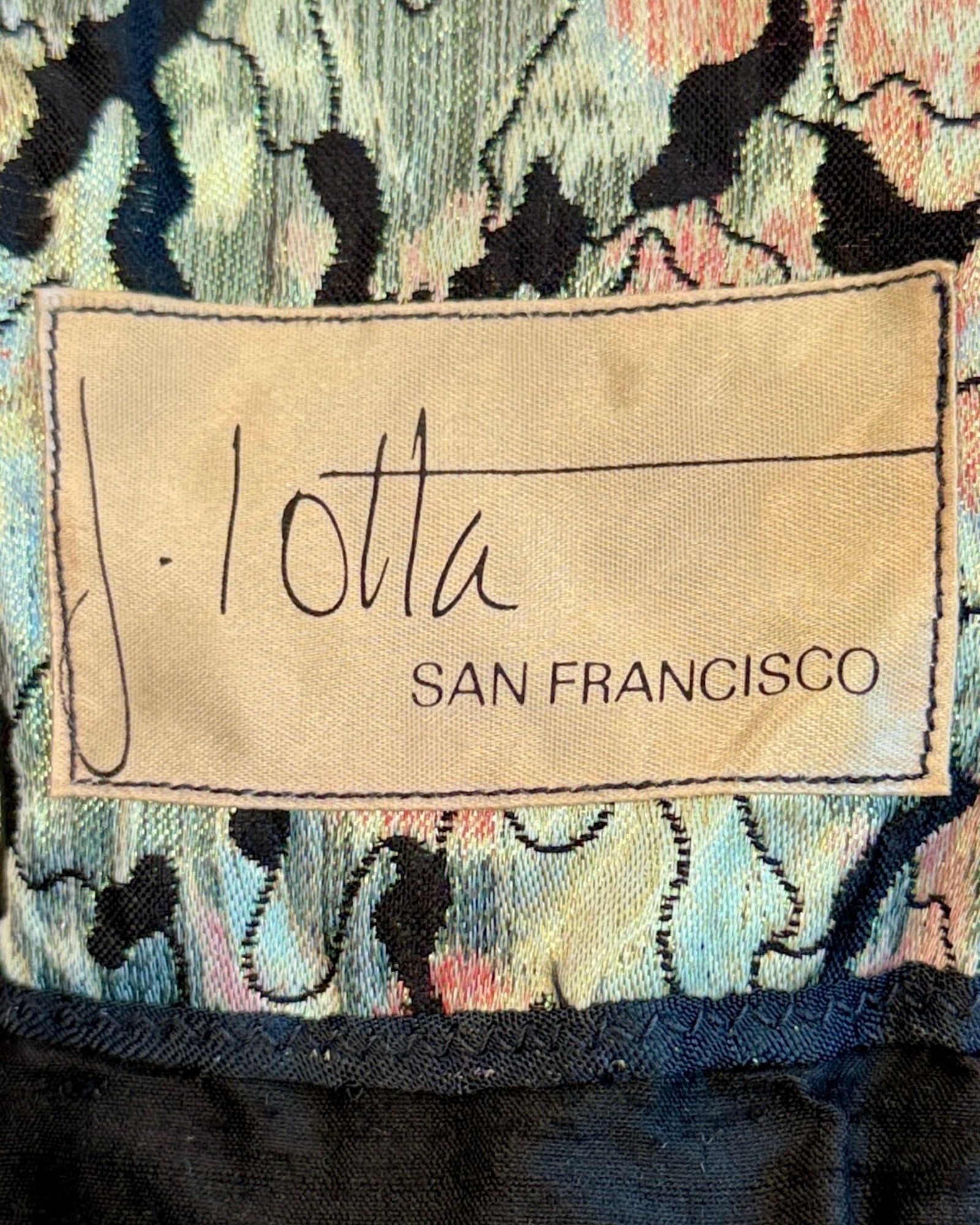 Beaded Brocade Metallic Vest