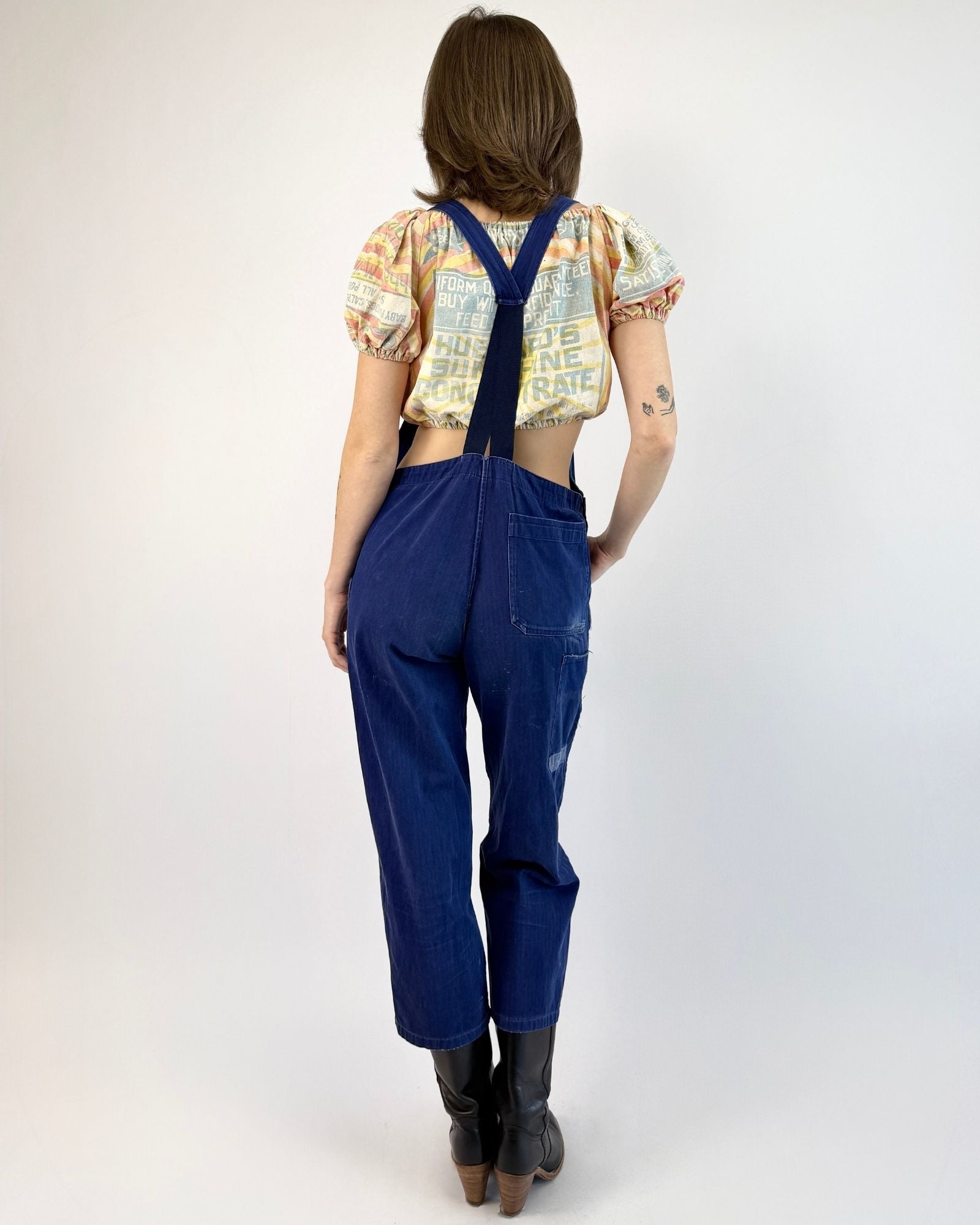 40s Garden Days French Workwear Overalls