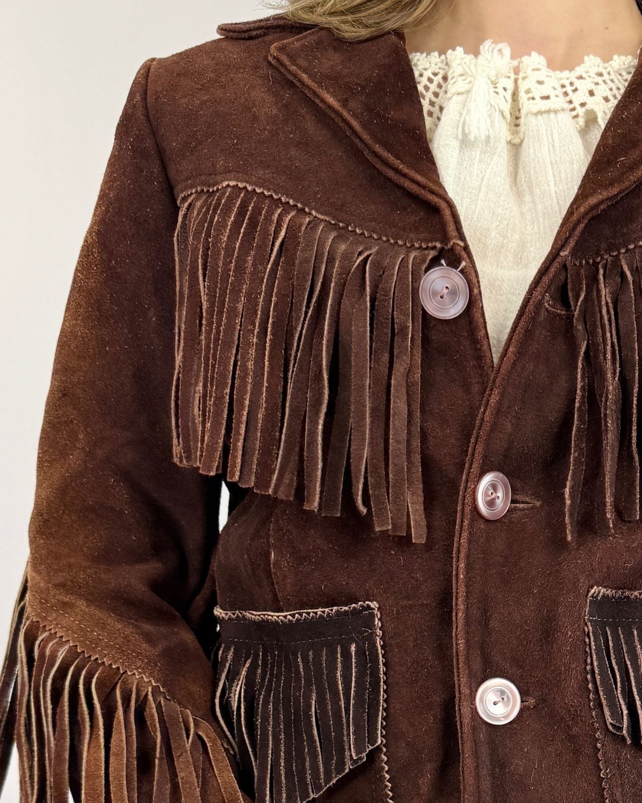 Wild Wild West Suede Fringe Jacket