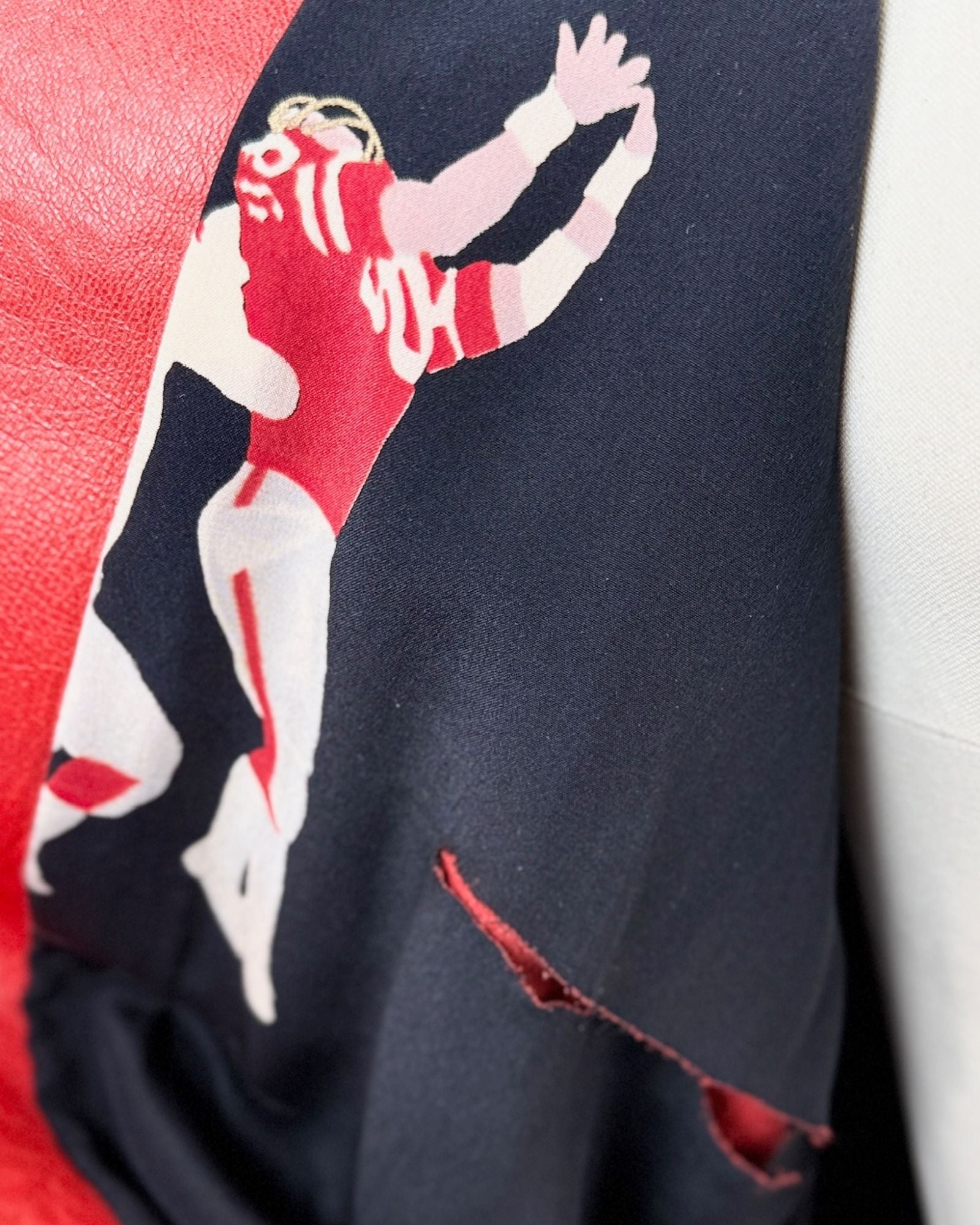 Escada Ten Hut Red Leather Jacket