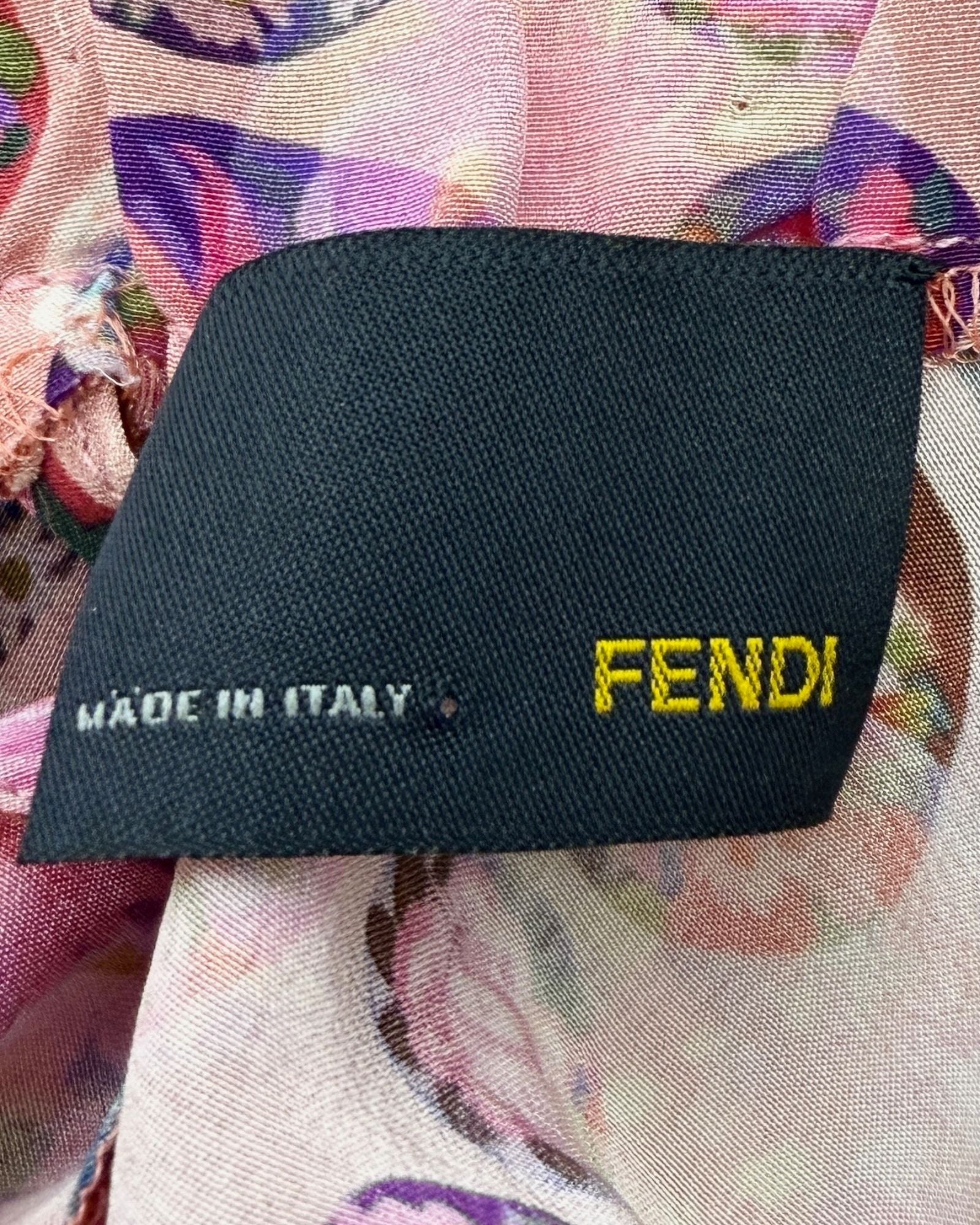 Fendi Bubblegum Silk Dress