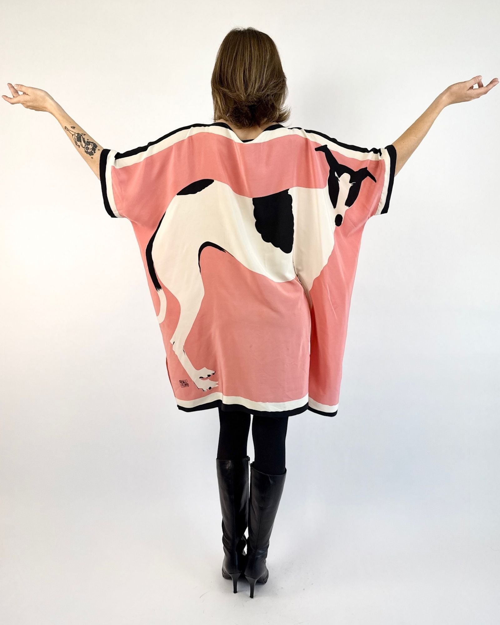 80s Michaele Vollbracht Greyhound Dress