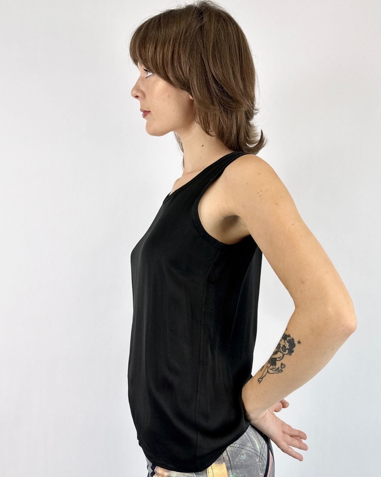 YSL Black Silk Tank