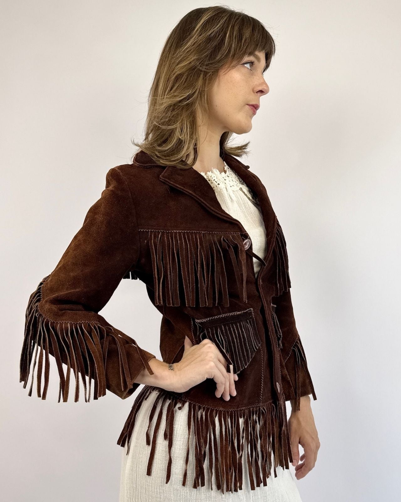 Wild Wild West Suede Fringe Jacket
