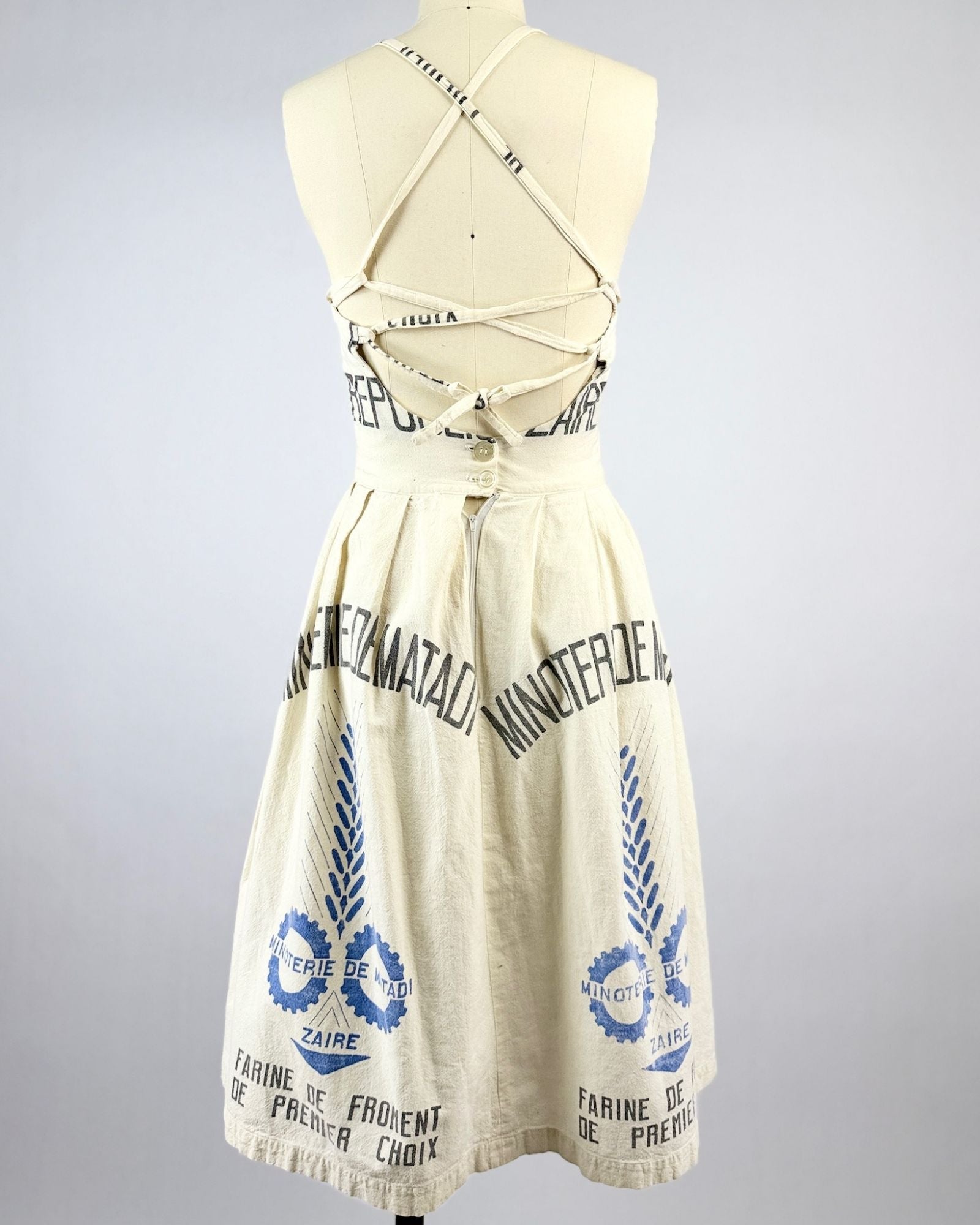 Feedsac Lace Up Dress