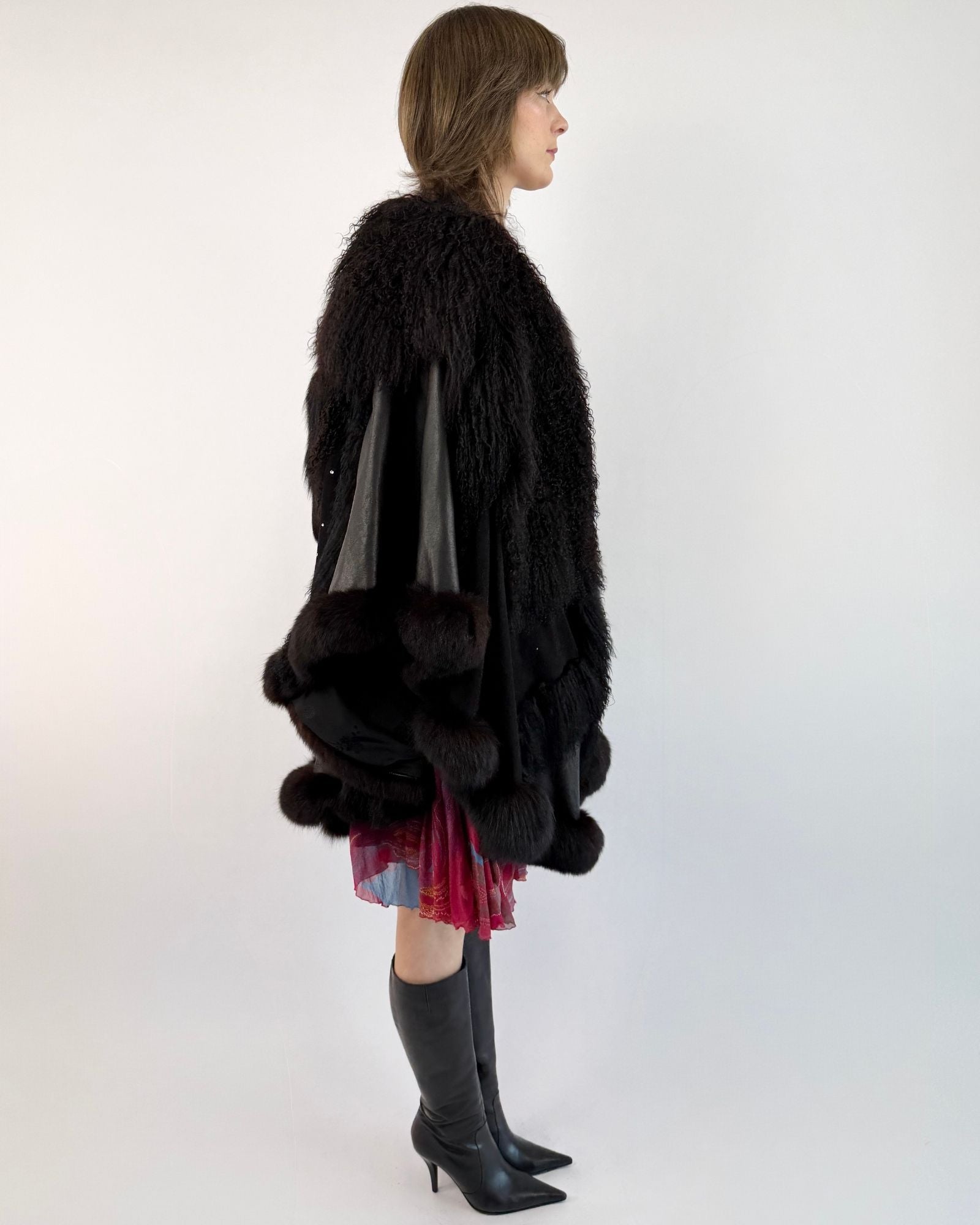 Szor-Diener Curly Lamb Cape