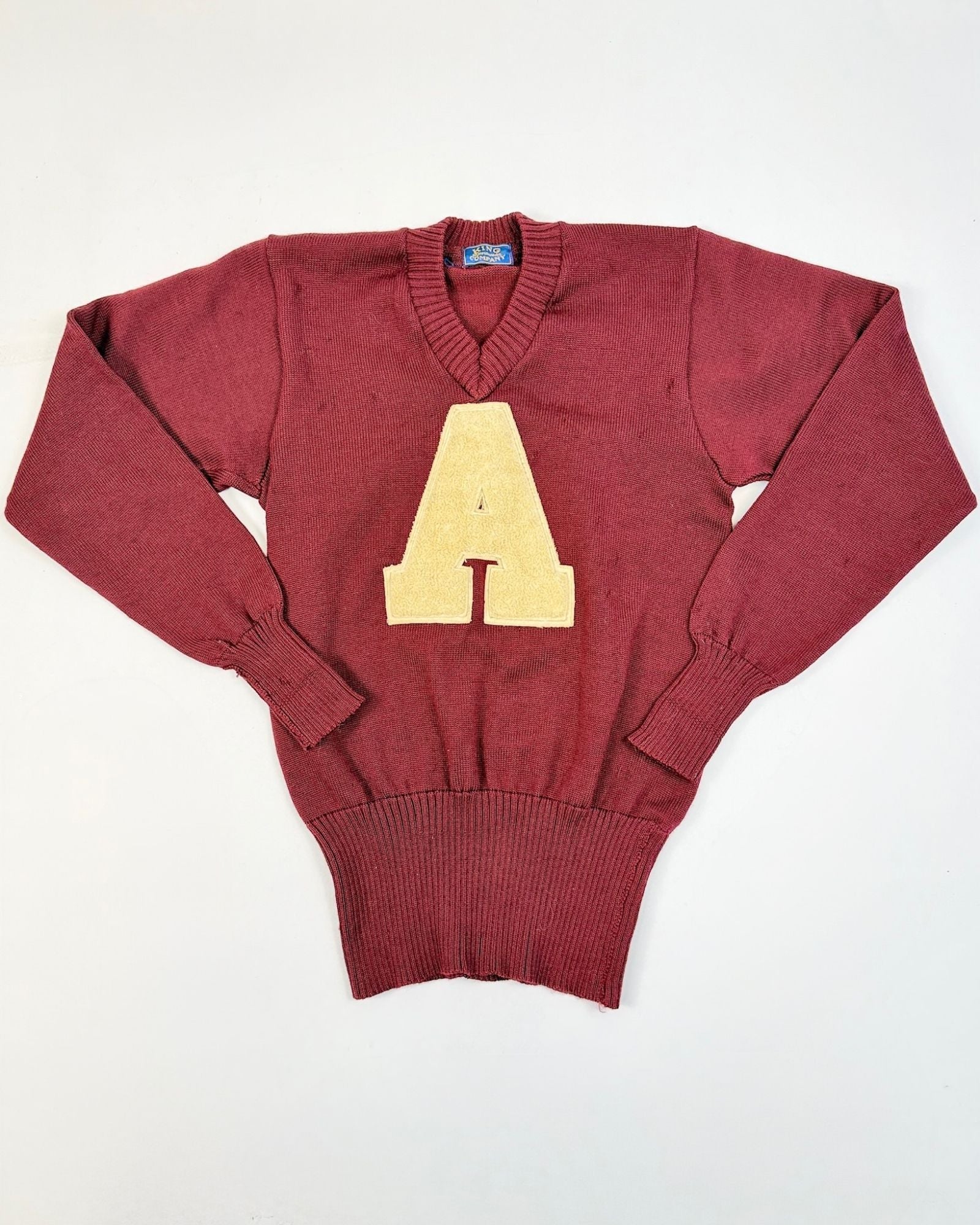 'A' 50s Athletic Sweater