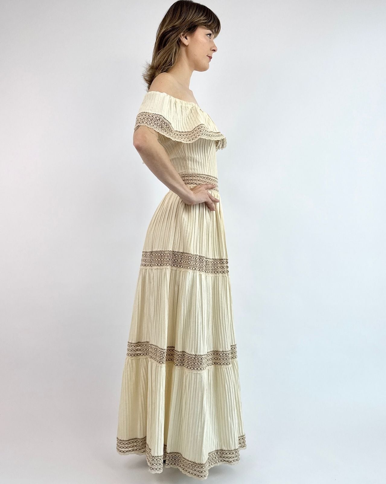 70s Light Be A Lady Maxi Dress
