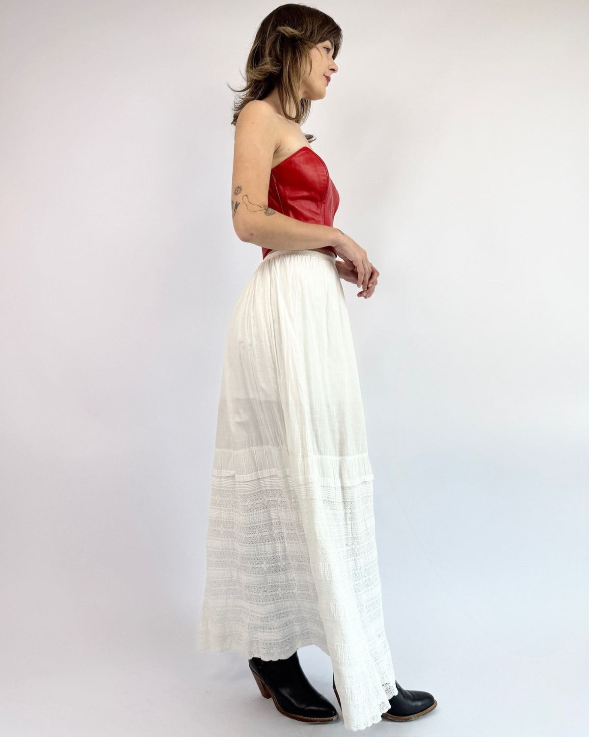 Edwardian Letters In Lace Maxi Skirt