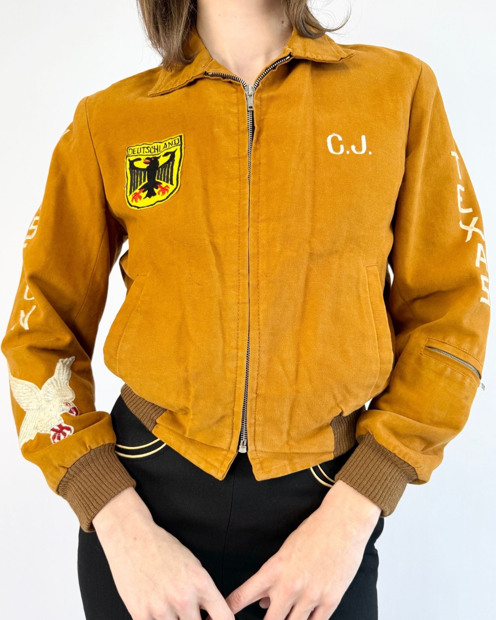 Mustard Yellow Germany Souvenir Jacket