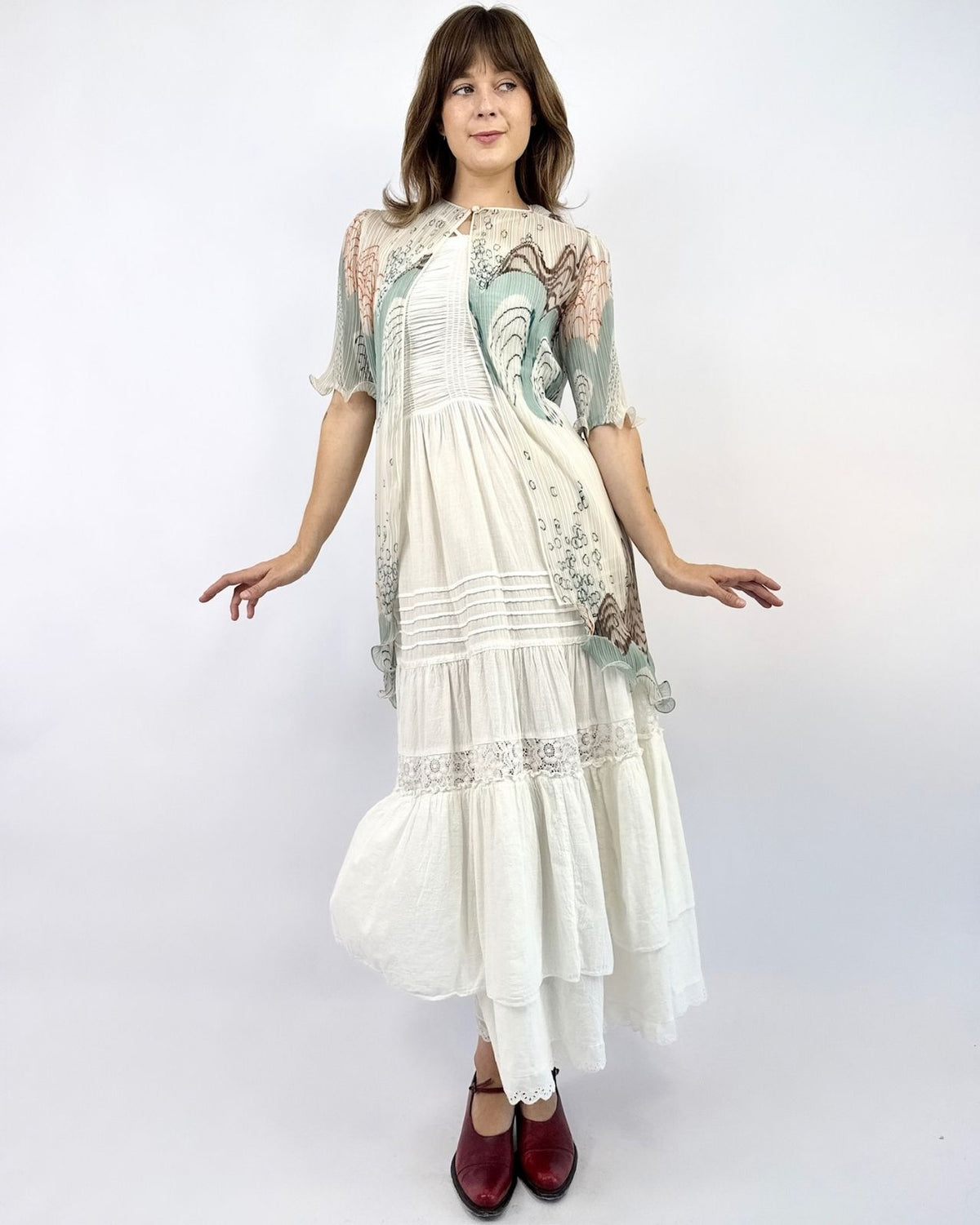 Mists of The Aegean Plissé Robe