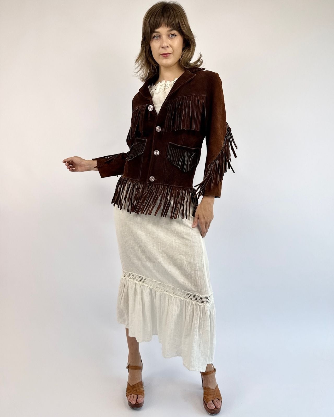 Wild Wild West Suede Fringe Jacket