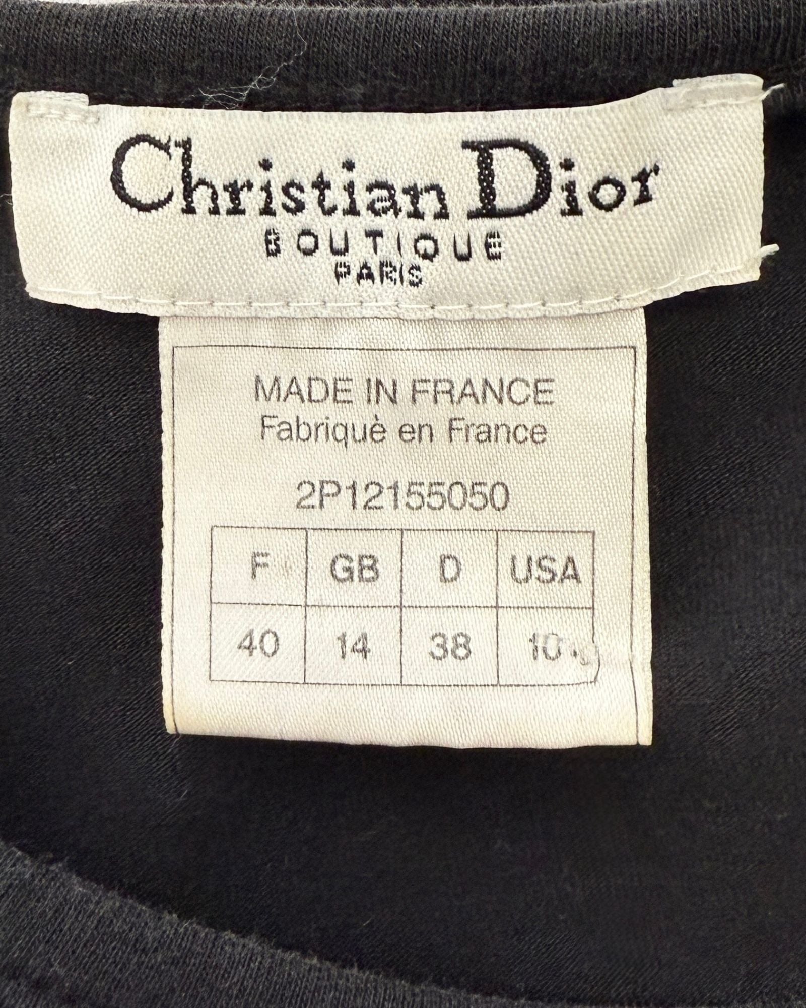 Christian Dior J'Adore Dior Embroidered Tee