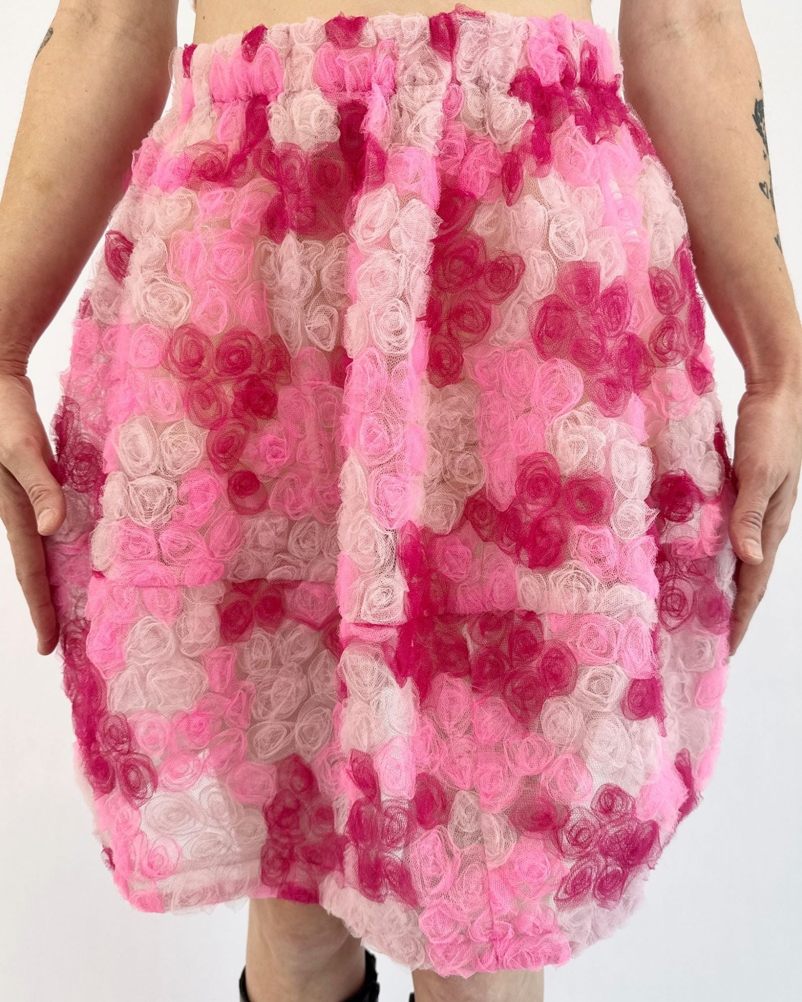 Comme des Garcons Rosette Beds Tulle skirt