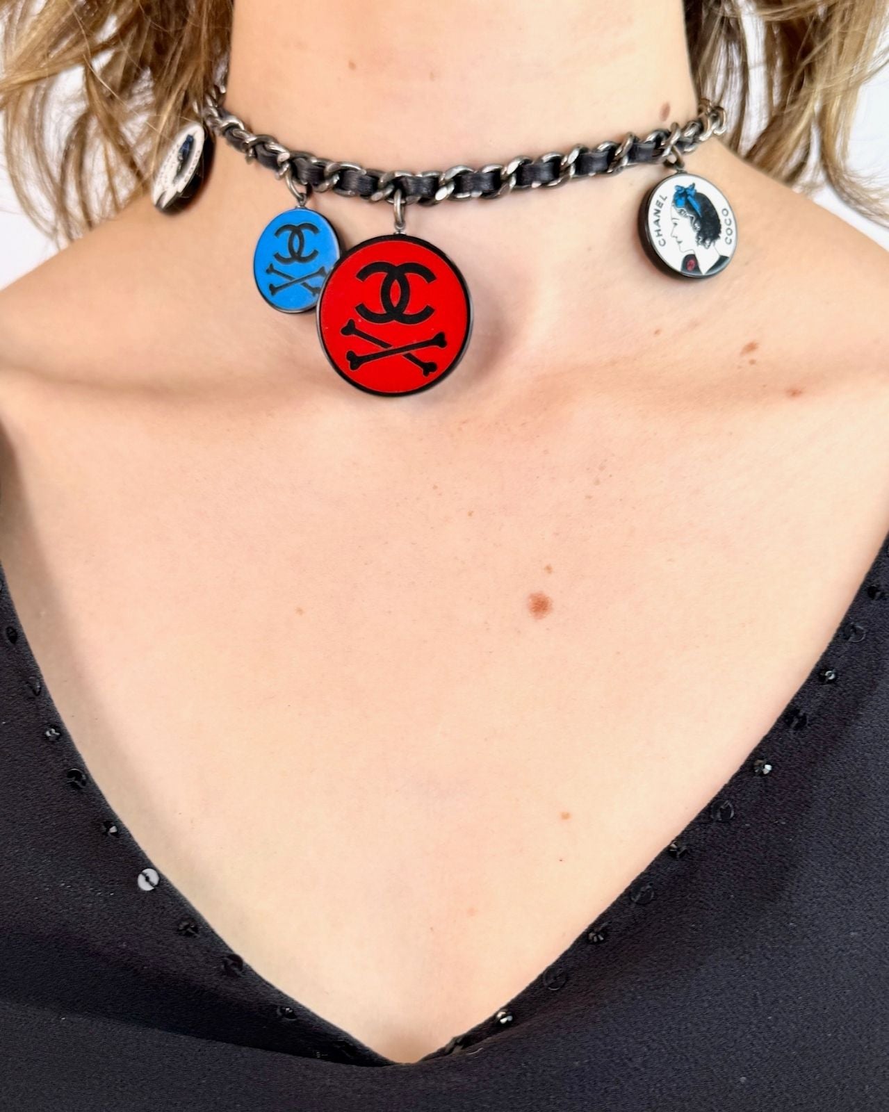 Chanel Skull and Crossbones Necklace