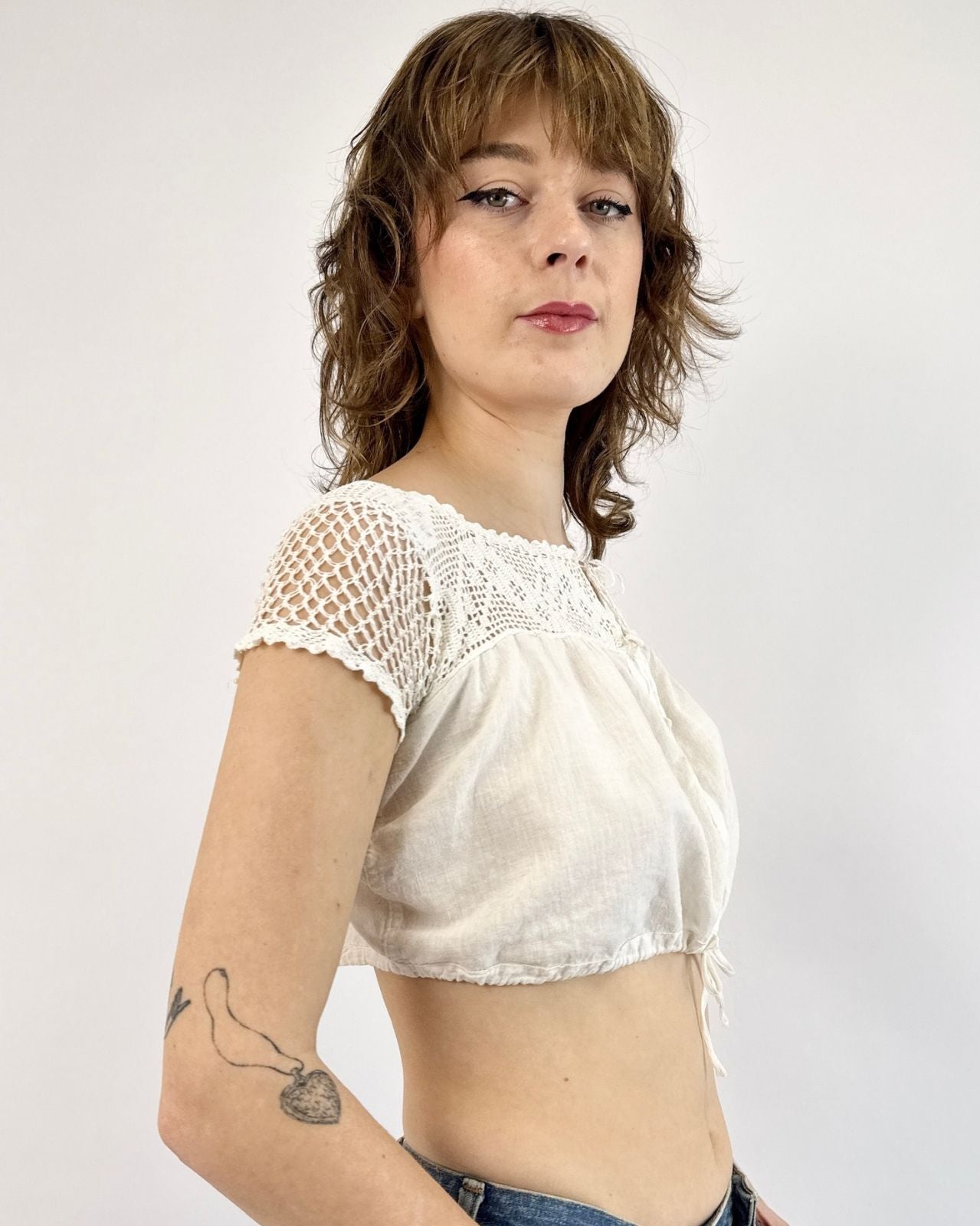 Edwardian Love Notes White Corset Cover