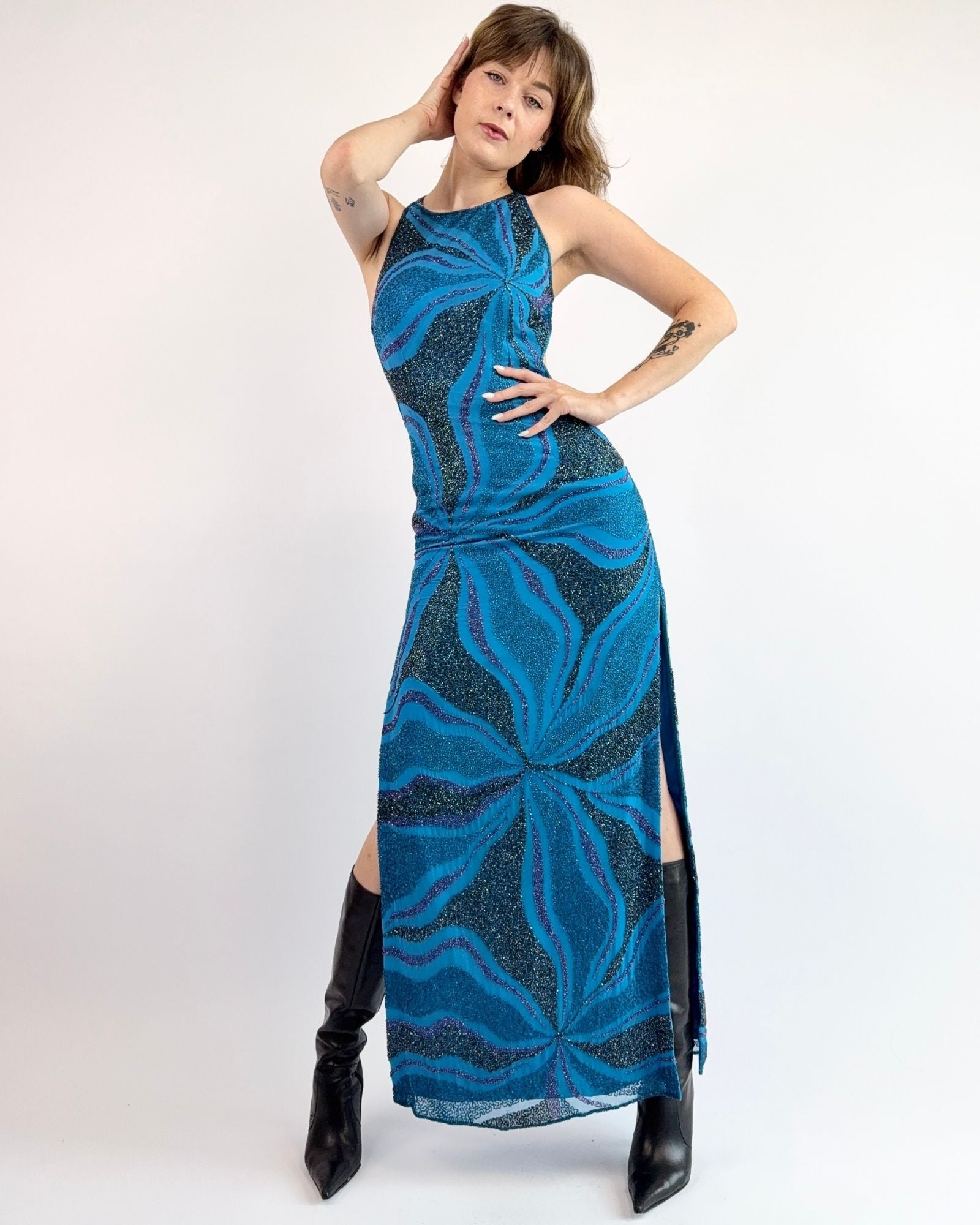 Atlantis Romance Beaded Gown