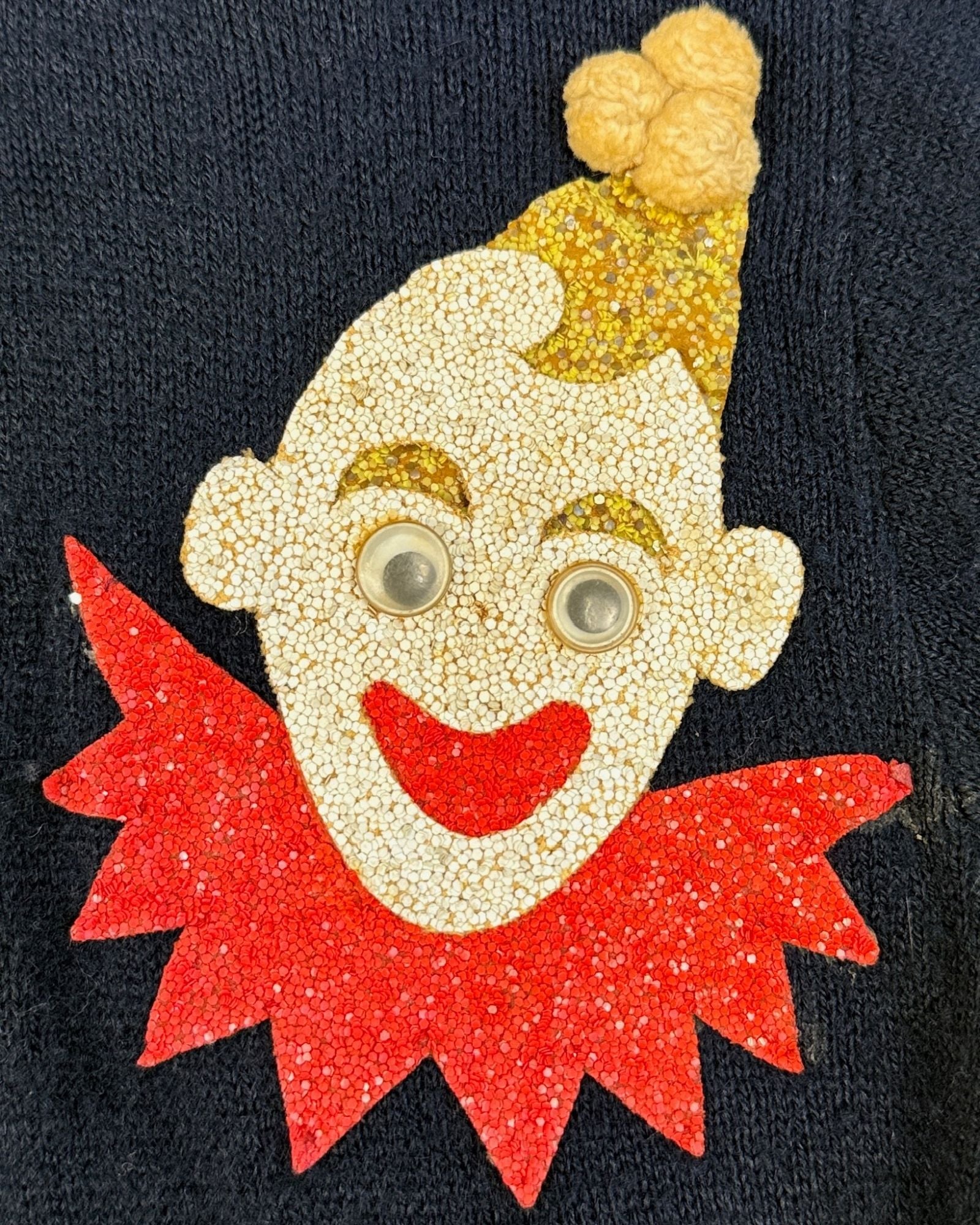 Navy 50s Clown Cardigan