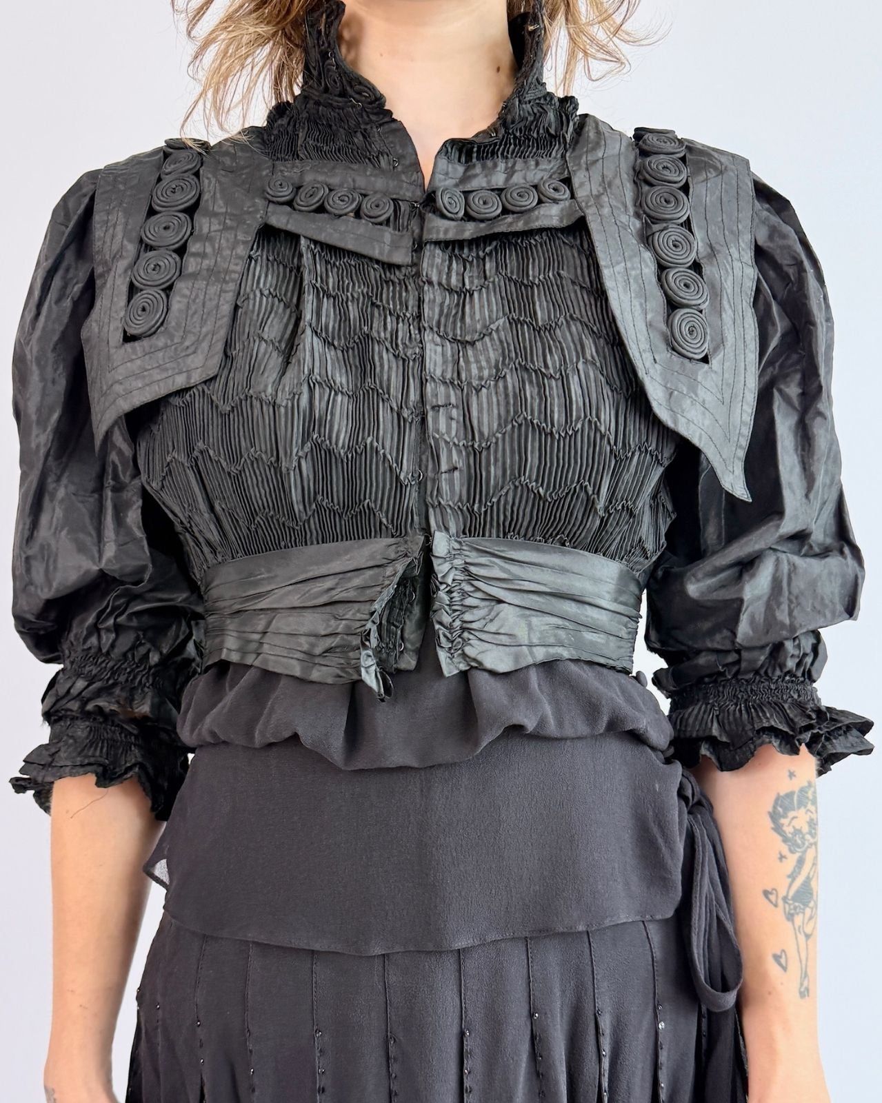 Edwardian Whispered Wishes Mourning Top