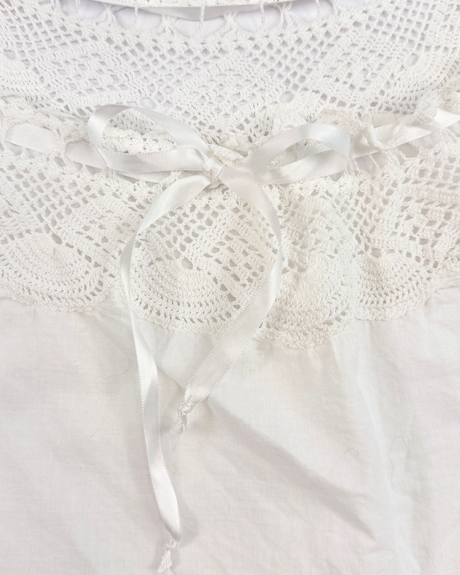 White Cotton Lace Corset Cover
