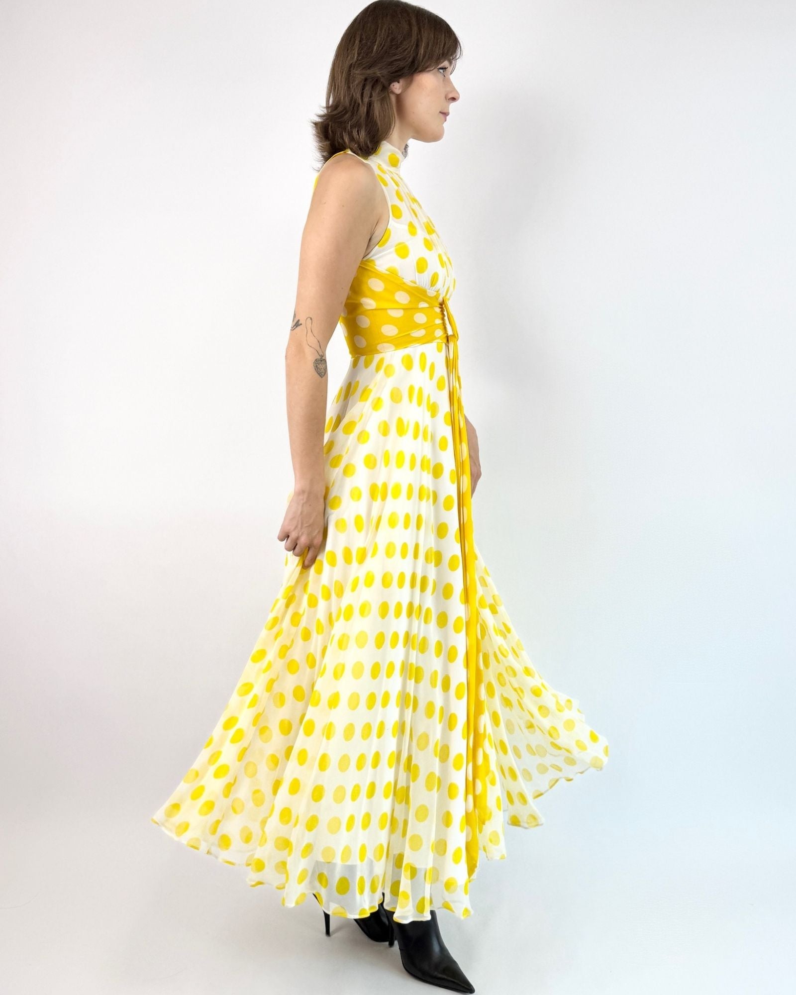 Kisses from the Sun Polka Dot Maxi Dress