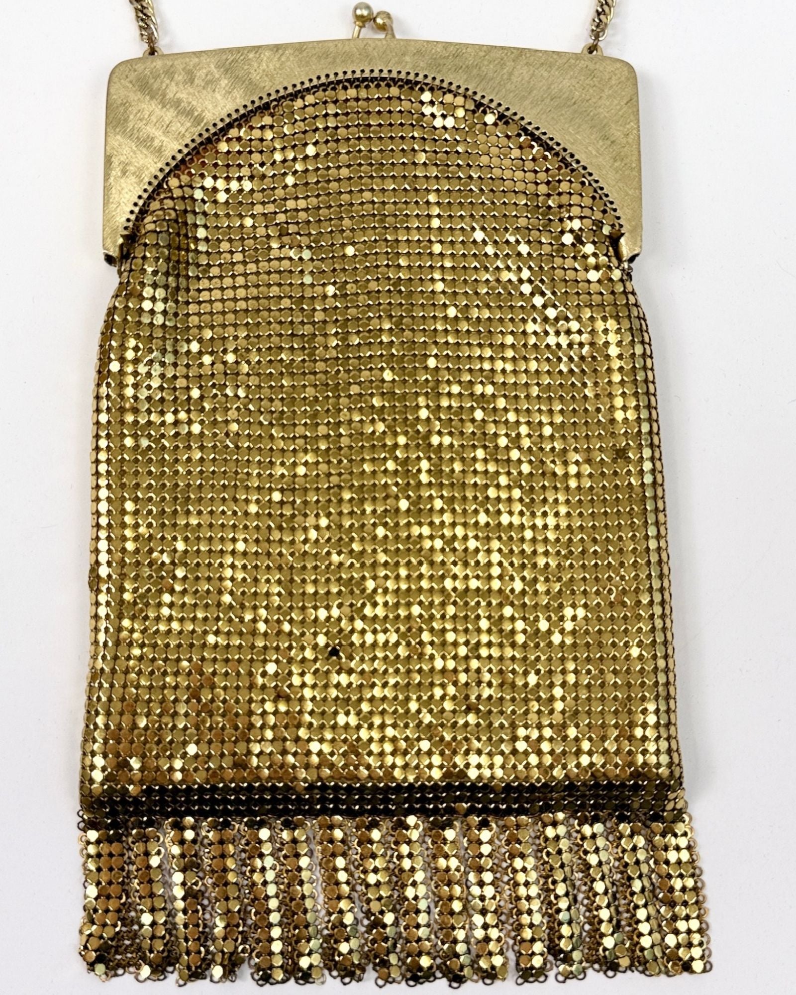 Whiting and Davis Gold Chainmail Bag