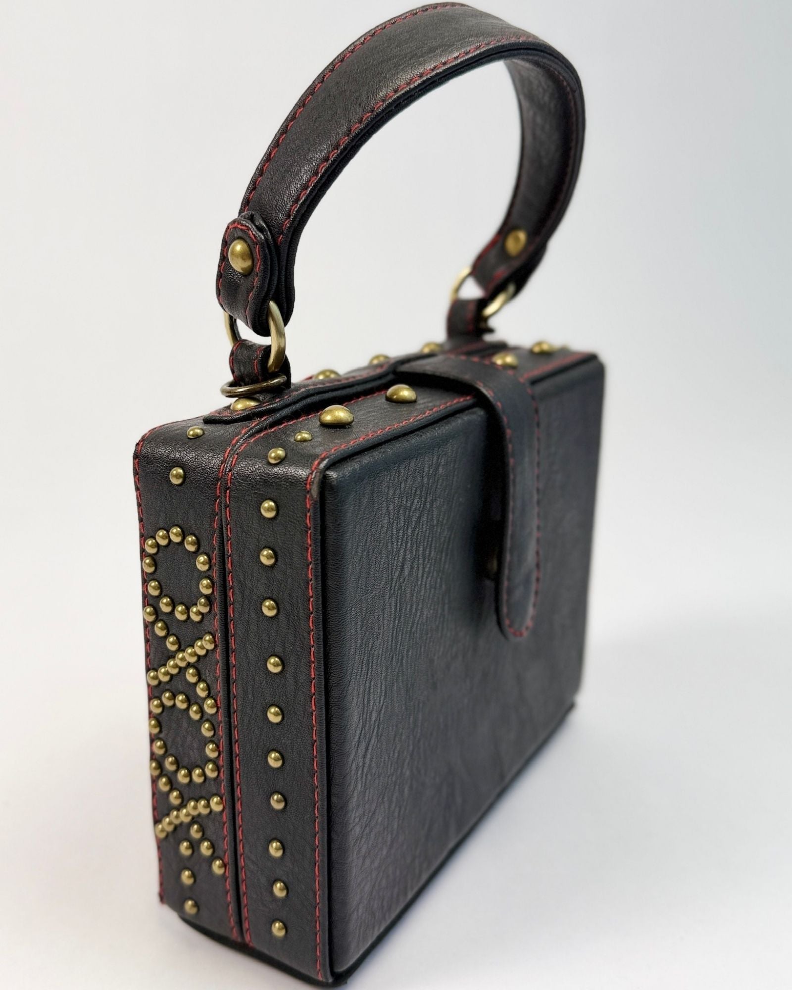 Mary Frances Studded Rose Box Purse