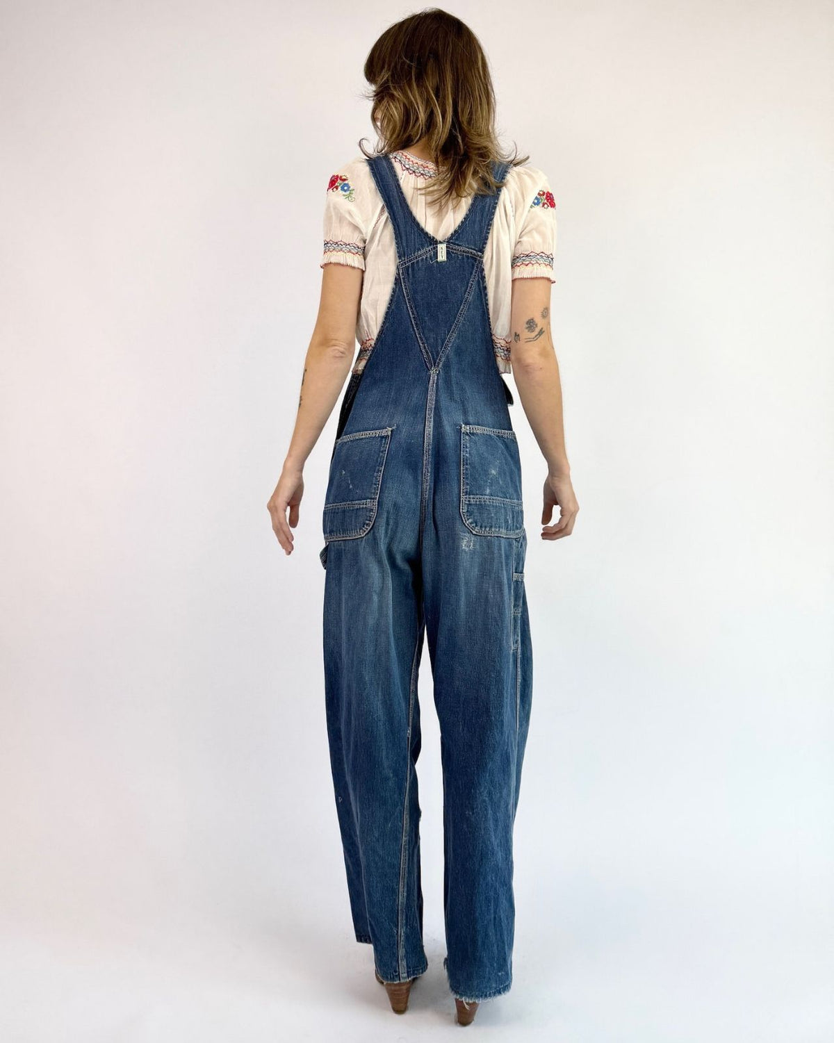 Make A Name Key Indigo Denim Overalls
