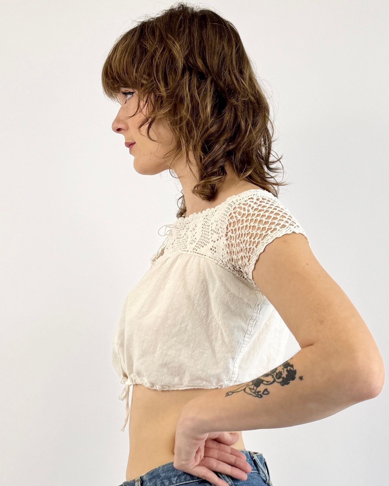 Edwardian Love Notes White Corset Cover