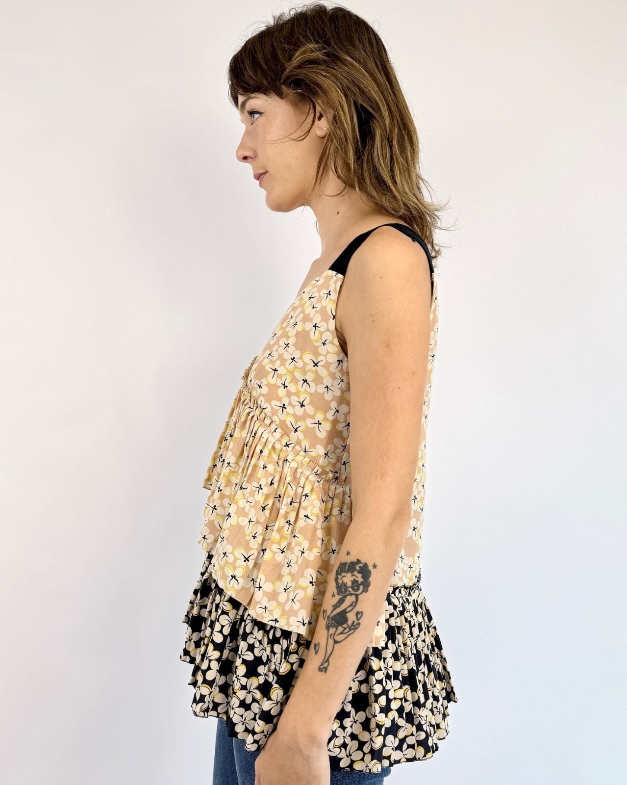Marni Daisy Land Floral Silk Top