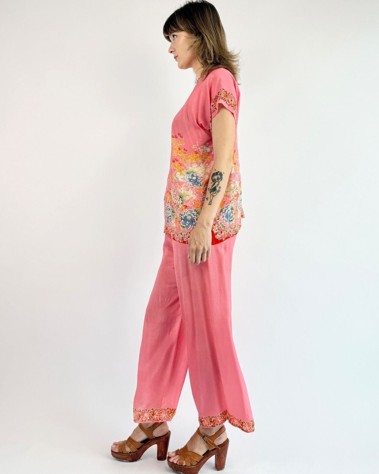 1920s Sweet Dreams in Pongee Silk Set