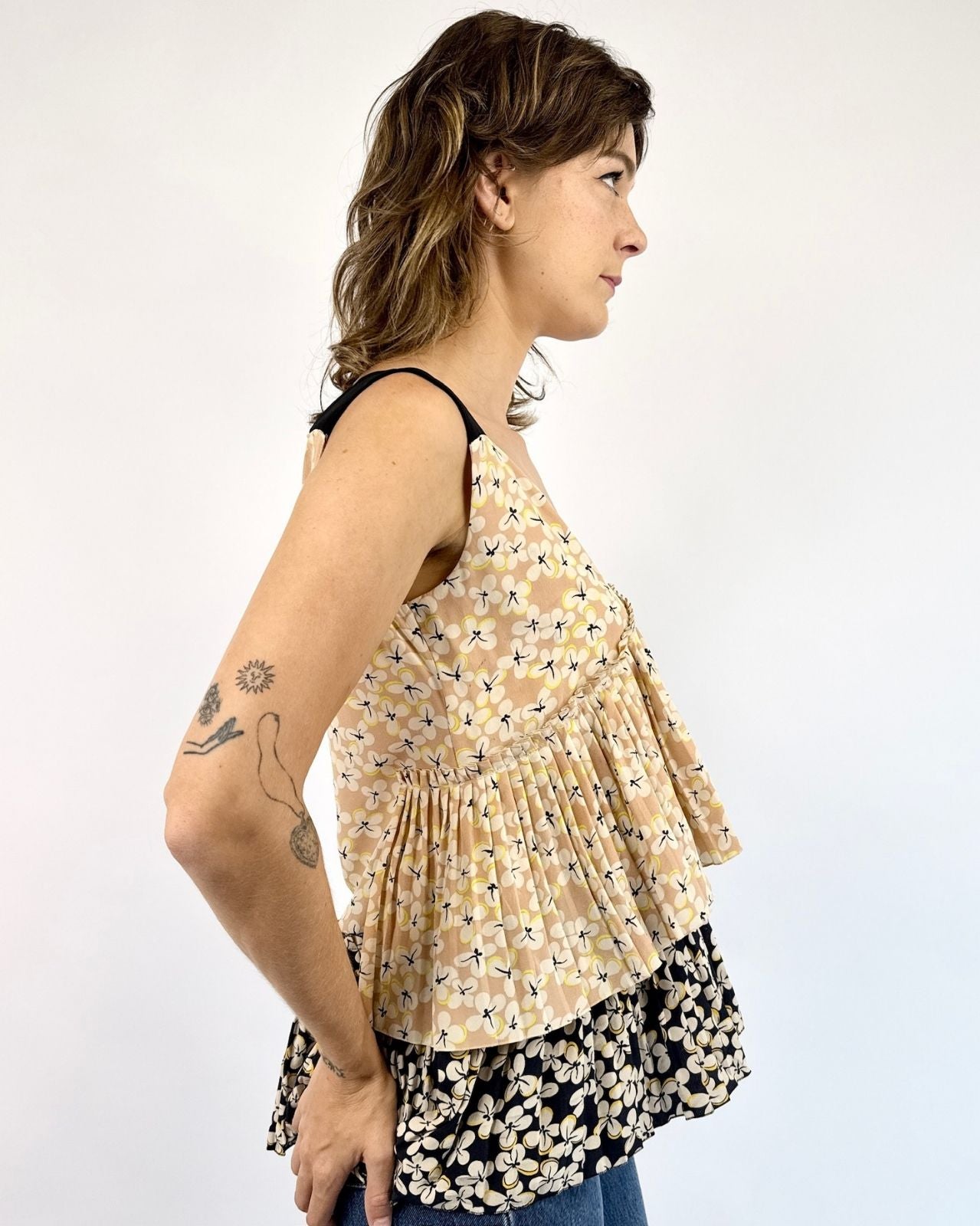 Marni Daisy Land Floral Silk Top
