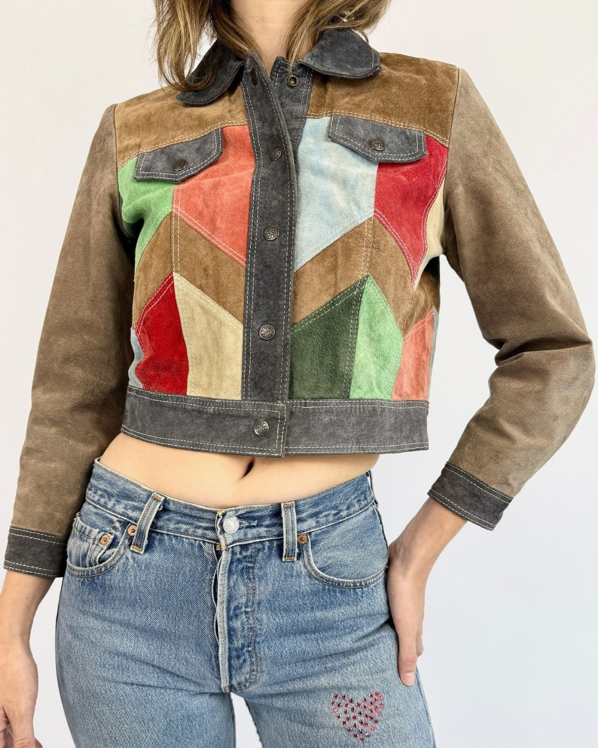 1960s Fractal Delight Suede Jacket
