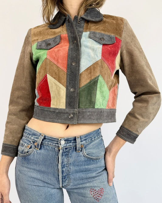 1960s Fractal Delight Suede Jacket