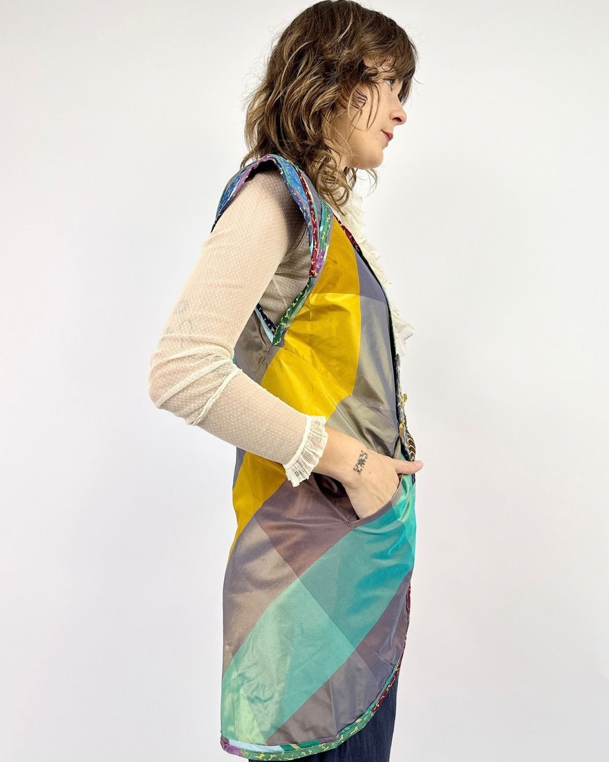 Torn Chrysalis Butterfly Silk Vest