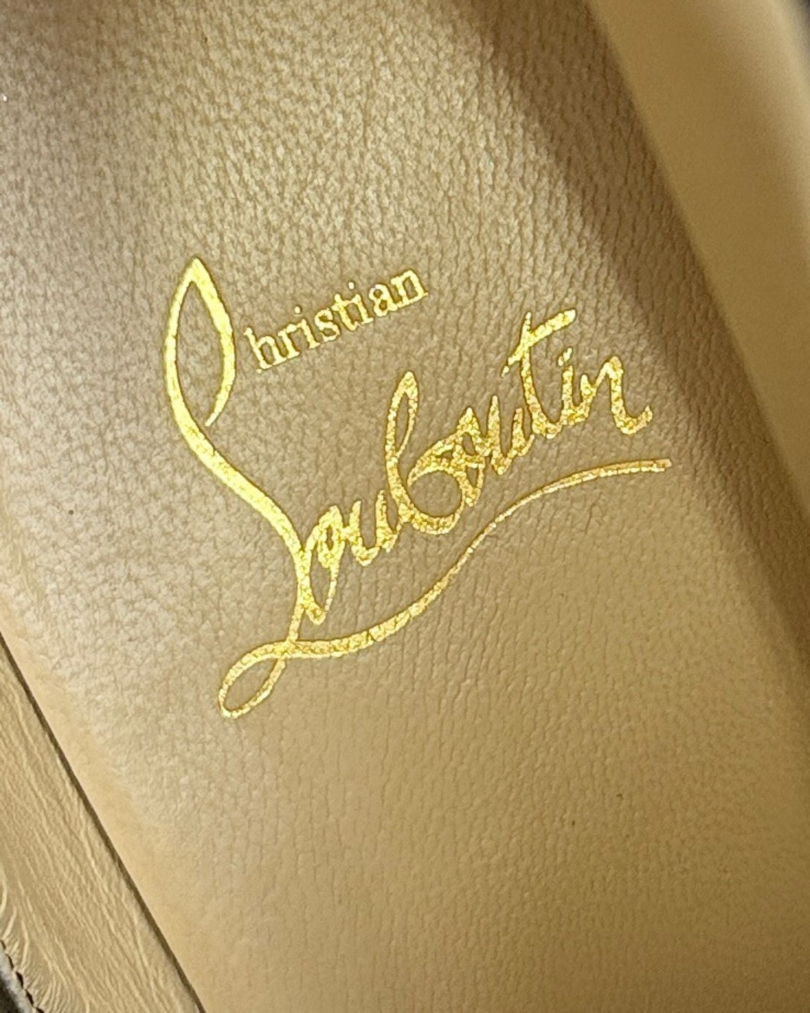 Christian Louboutin Candy Striped Glitter Booties