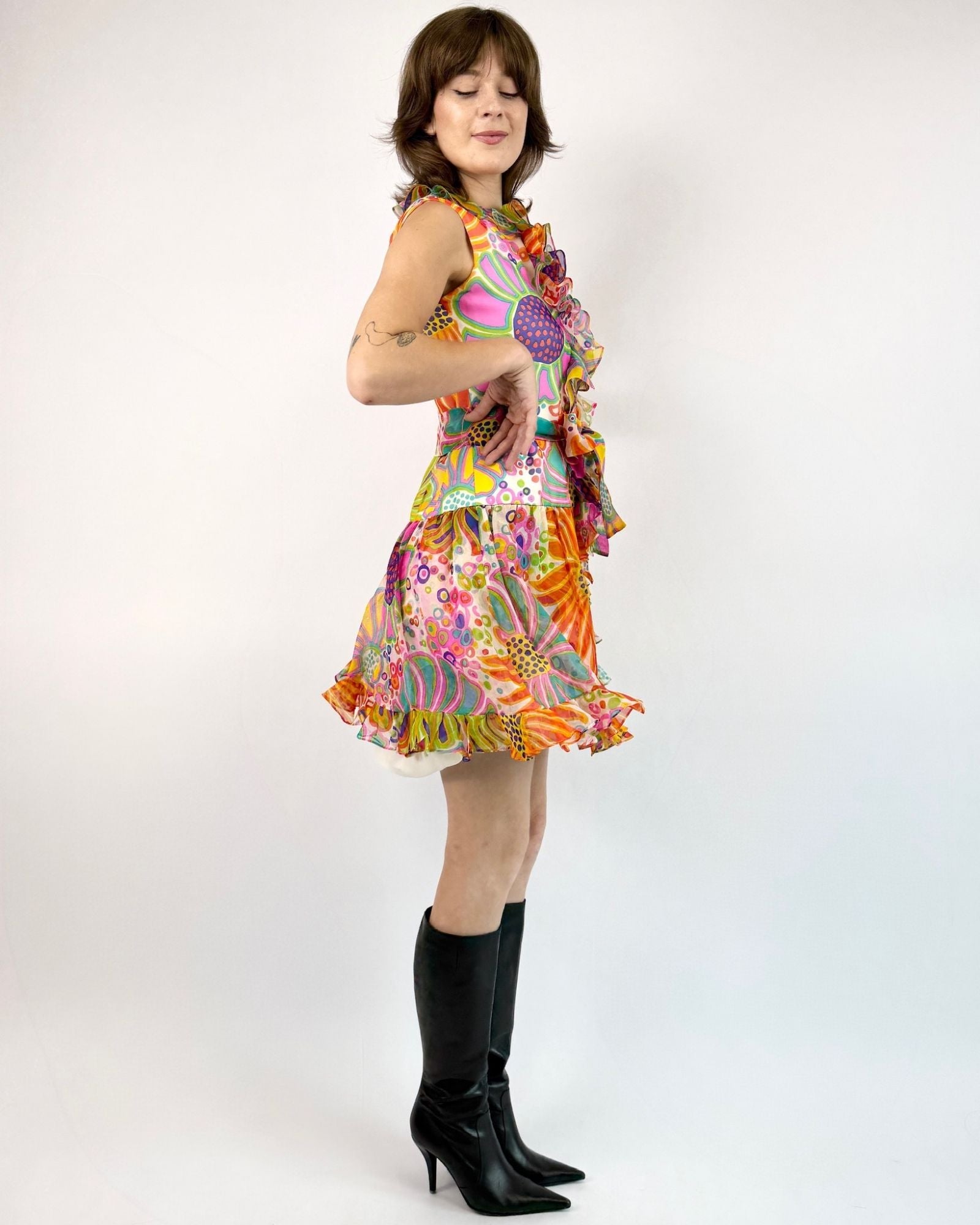 Oscar de La Renta Take A Trip Psych Dress