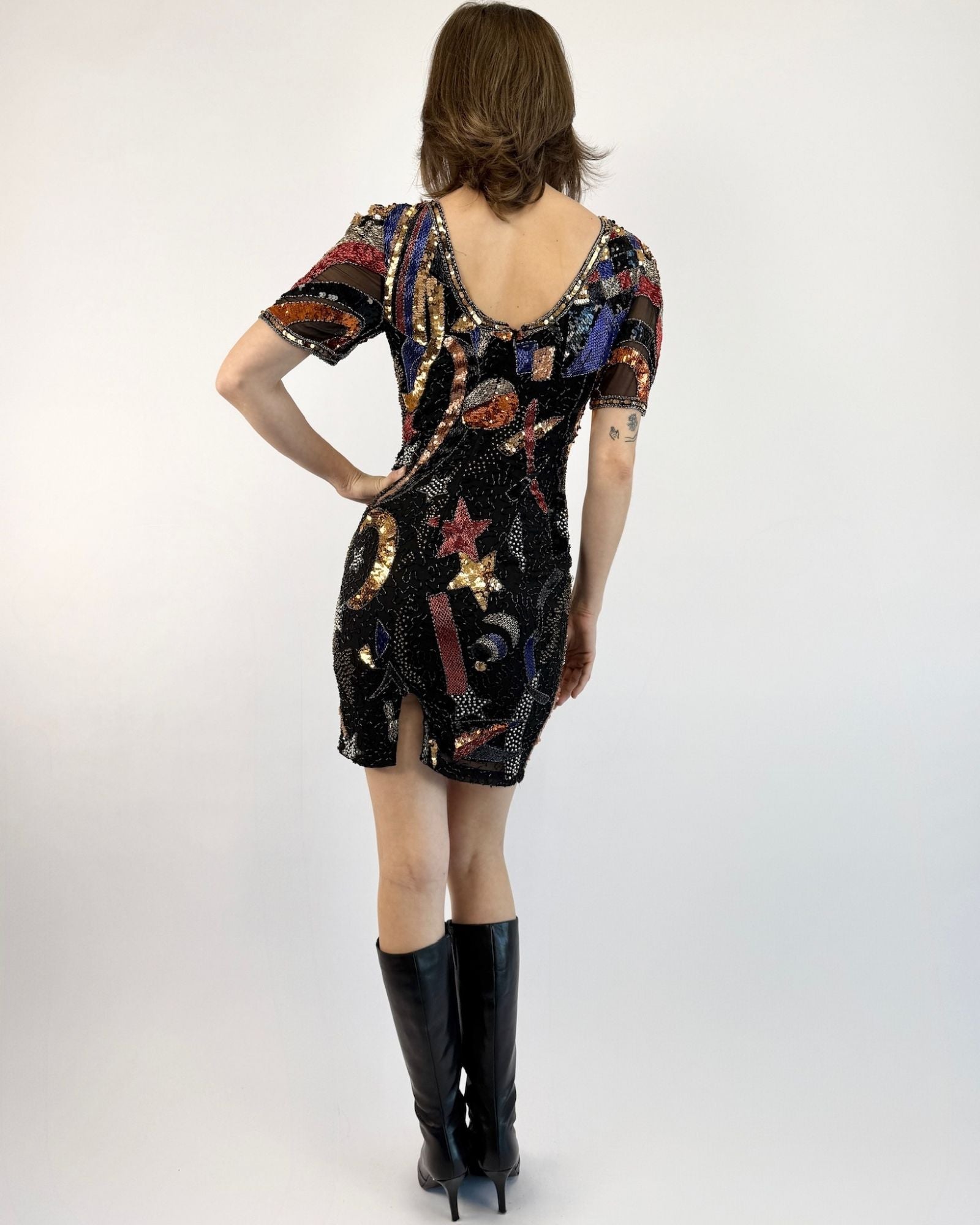 80s A Star Is Born Sequin Dress