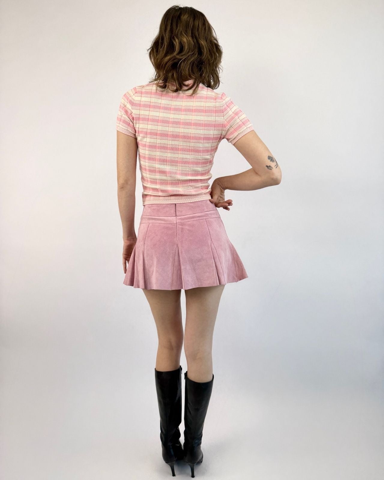 Bebe Millennium Spring Suede Mini Skirt