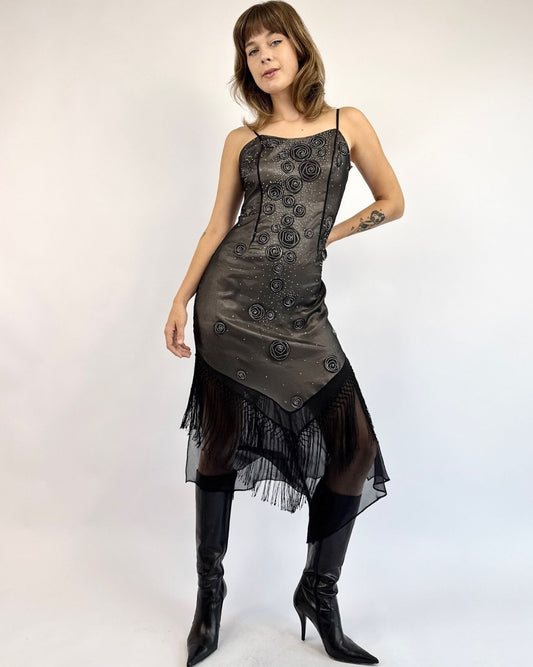 Sue Wong Smoke N' Flowers Dress