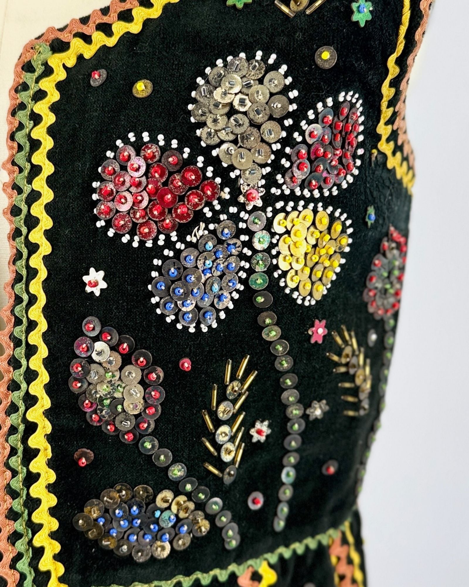 Polish Beaded Velvet Vest