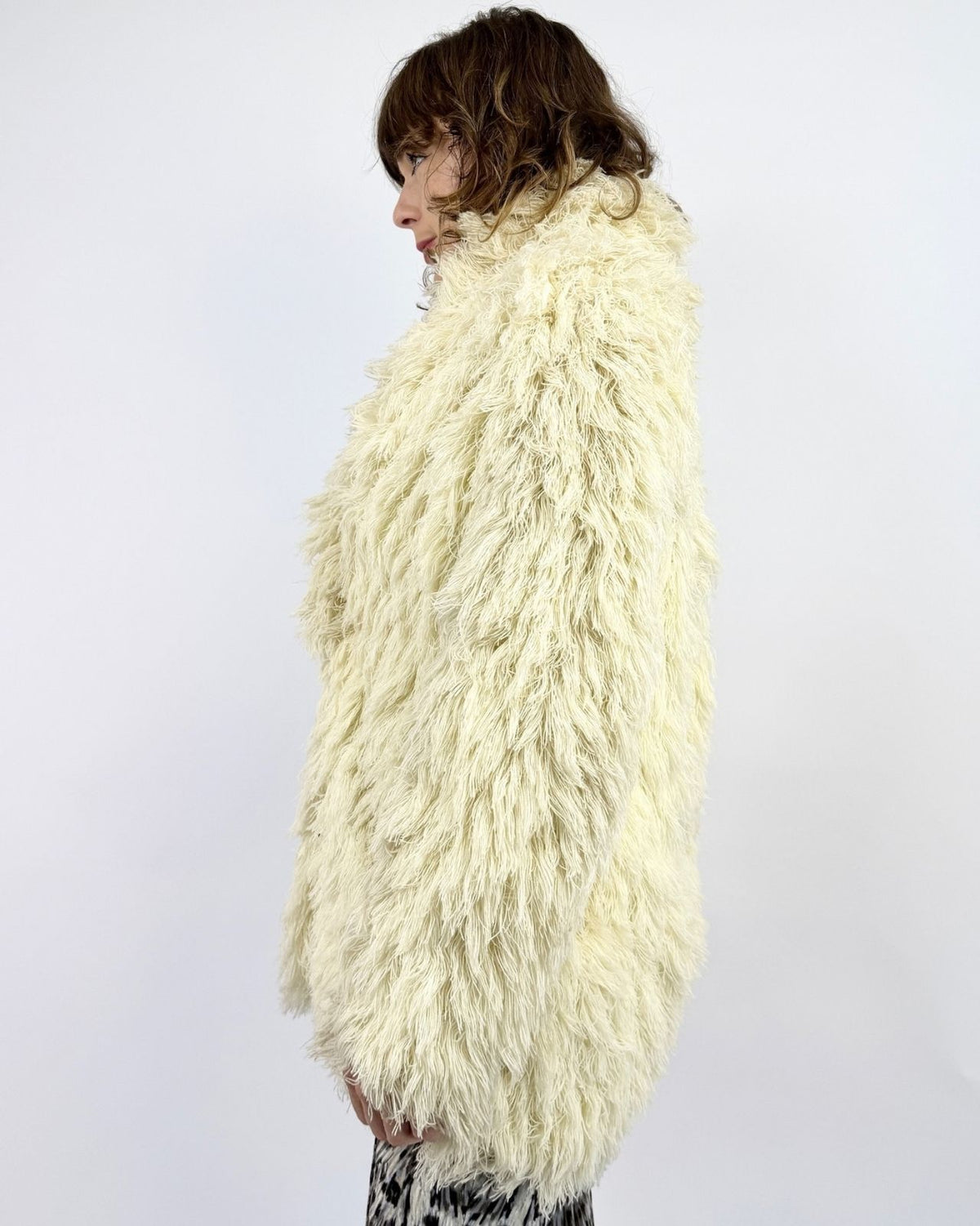Textural Tundra Yarn Coat