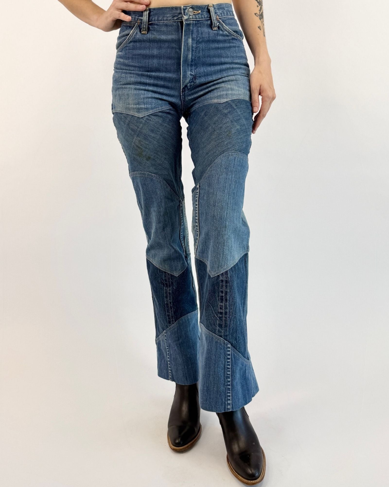 Mended Heart Patchwork Jeans