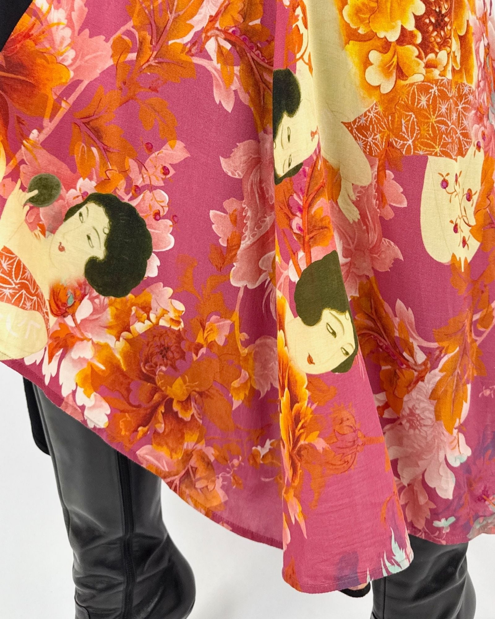 Y's Moody Floral Maxi Skirt