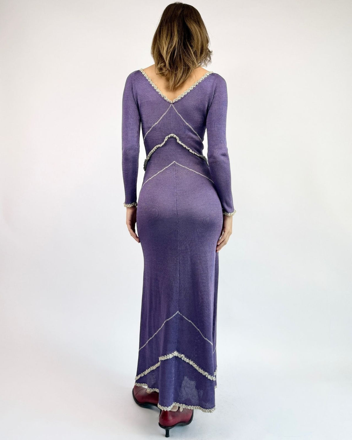 1970s Lavender Lullaby Maxi Dress