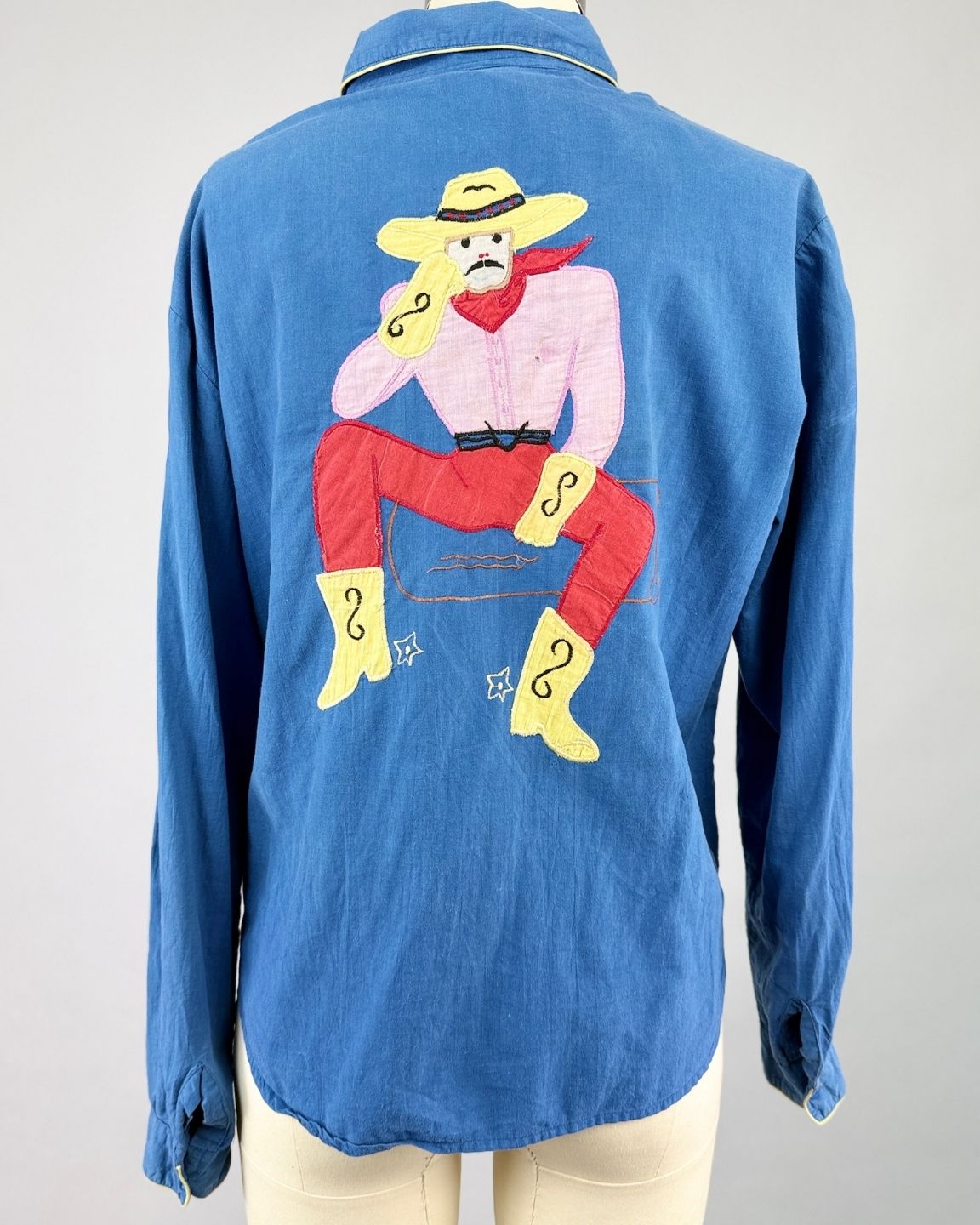 Cowboy Embroidered Top