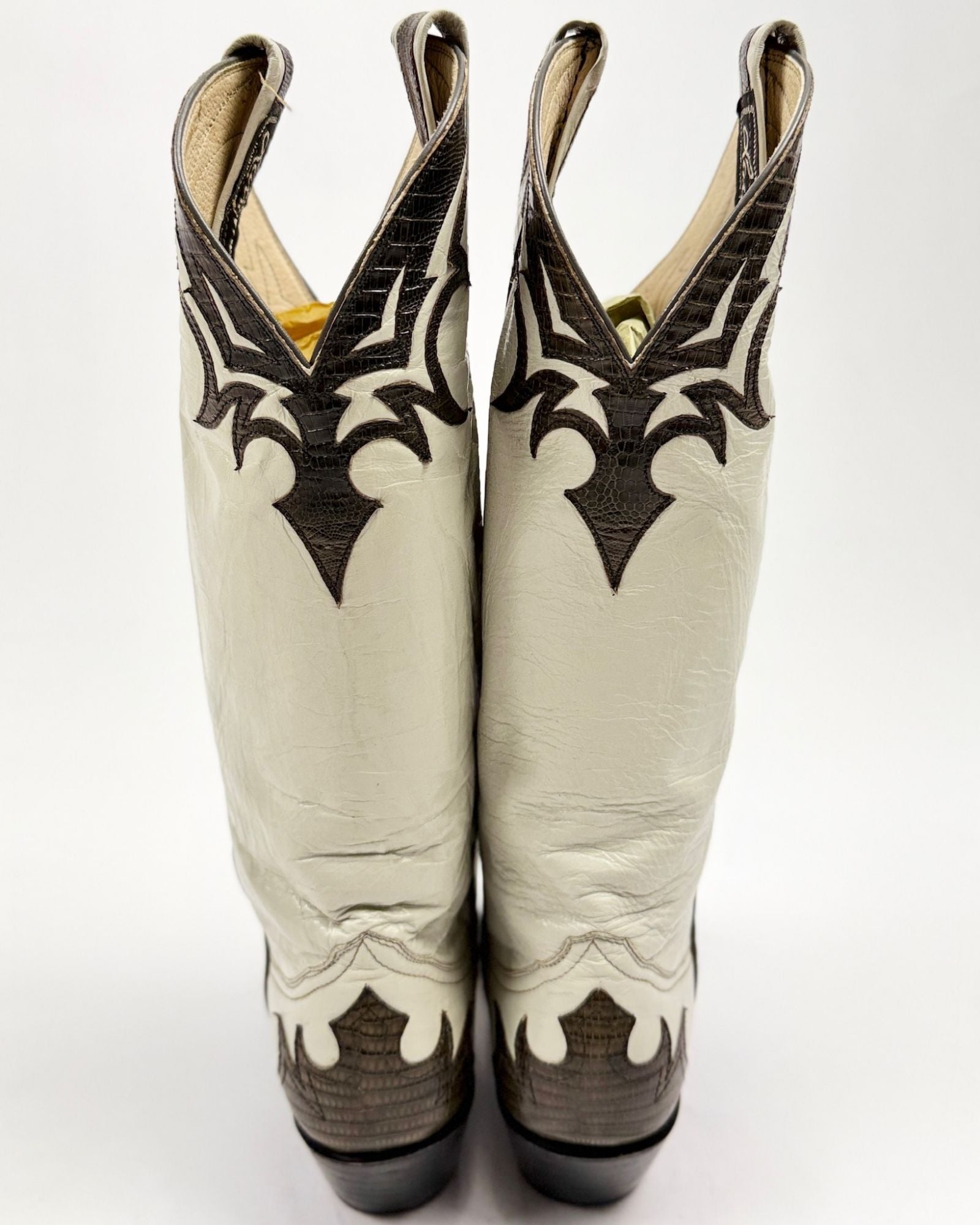 Larry Mahan Two Tone Cowboy Boots